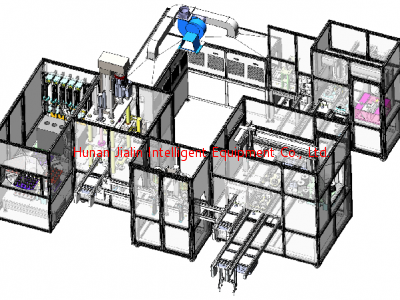 EV motor rotor production line